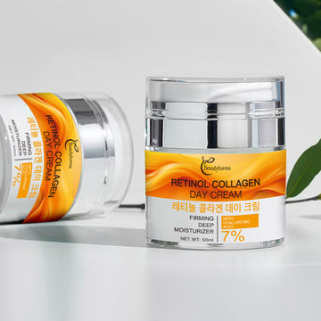 Beautyturess Retinol & Collagen Day Cream SPF 30 | Anti-Aging Moisturiser with Hyaluronic Acid, UK Dermatologist Tested