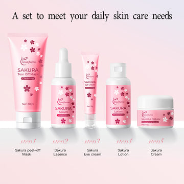Sakura Skin Care Five-piece Set