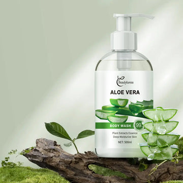 Beautyturess Aloe Vera Shower Gel | Hydrating & Soothing Body Wash for Sensitive Skin, Cruelty-Free & Vegan