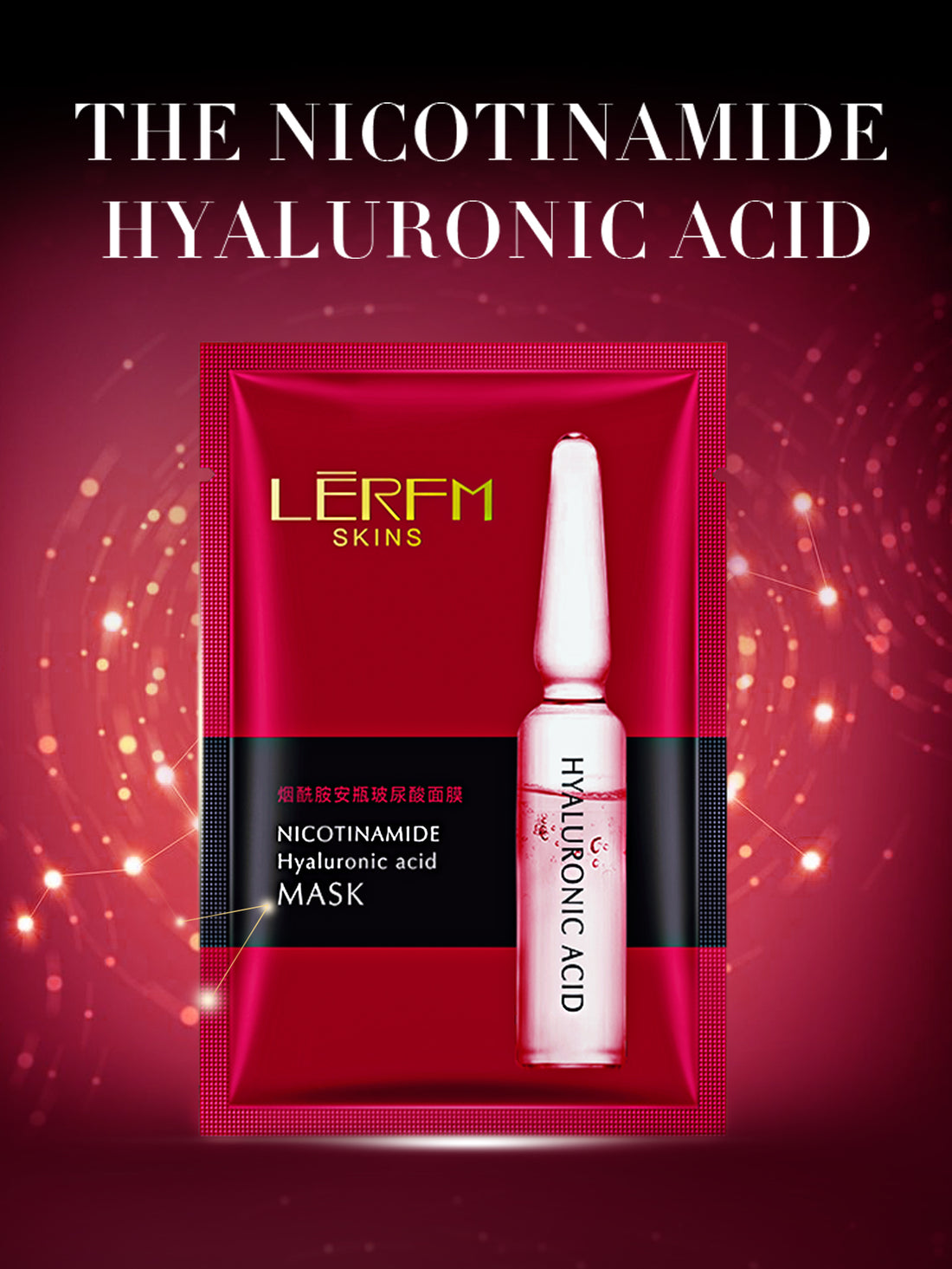 3-pack Lannifang Nicotinamide Ampoule Hyaluronic Acid Mask (2023 Edition) 25ml*10 pieces