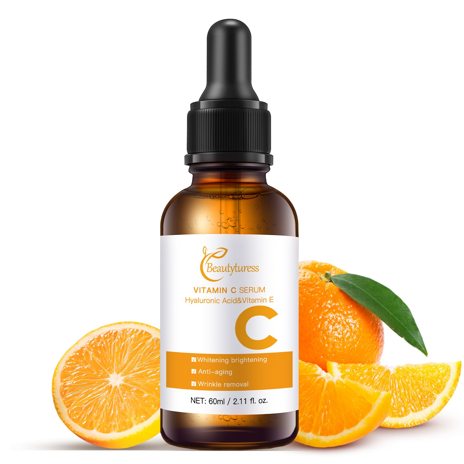 Beautyturess Vitamin C Brightening Serum | Clinical Strength for Dark Spots, Wrinkles & Radiant Skin, UK Dermatologist Tested