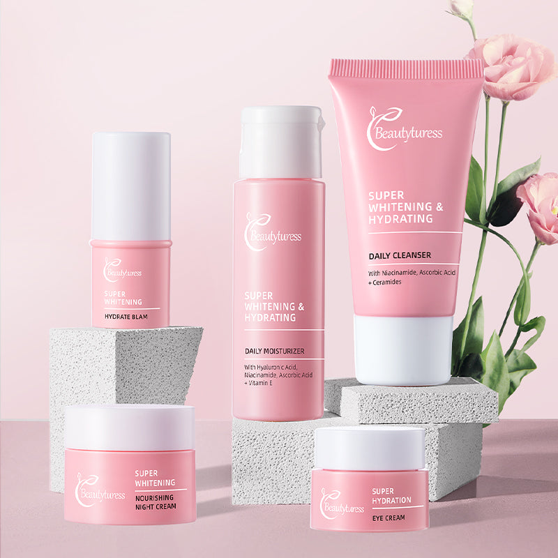 Whitening and moisturizing travel set 5 pieces