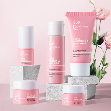 Whitening and moisturizing travel set 5 pieces