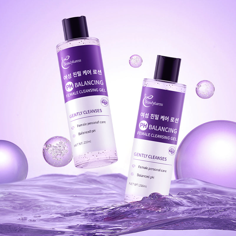 pH Balanced Intimate Cleanser by Beautyturess - Gynecologist Approved Gentle Foaming Gel for Delicate Areas, Fragrance-Free