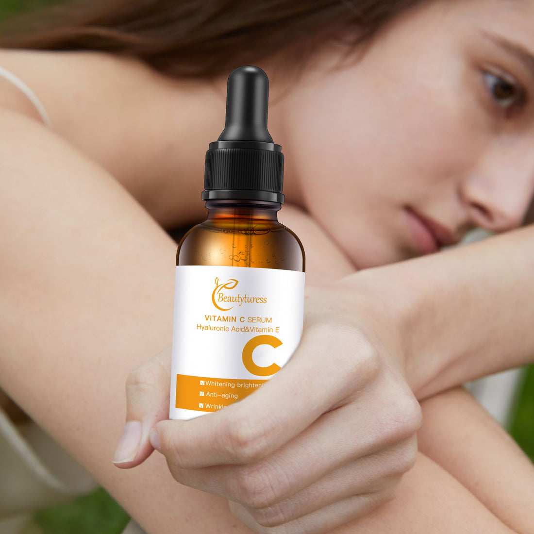 Beautyturess Vitamin C Brightening Serum | Clinical Strength for Dark Spots, Wrinkles & Radiant Skin, UK Dermatologist Tested