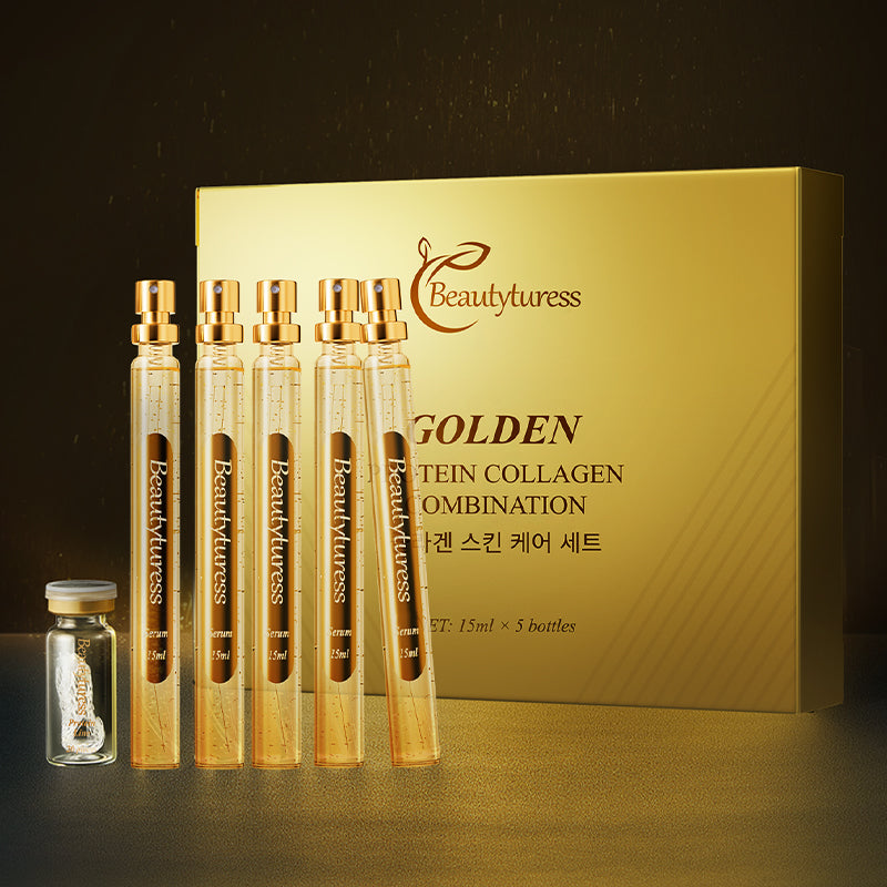 Luxury Gold Skincare Collection | Beautyturess 6-Piece Lifting Kit for Instant Firming & Anti-Aging