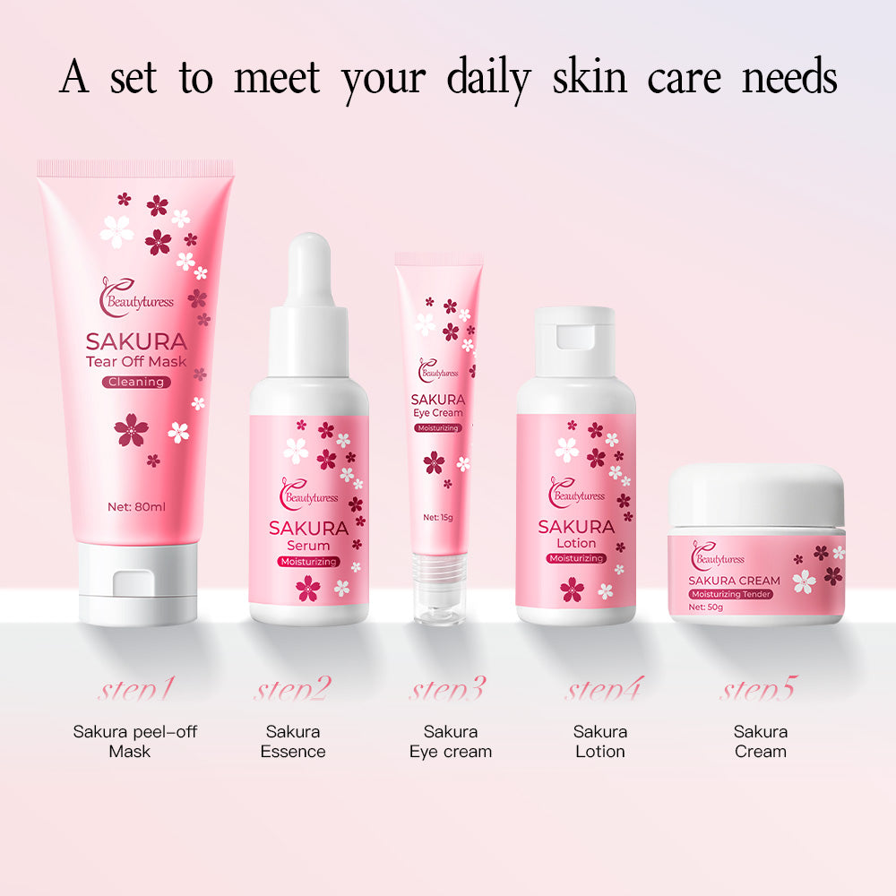 Sakura Skin Care Five-piece Set