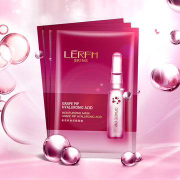 3-pack Lannifanke Grape Seed Hyaluronic Acid Mask 25ml*10 pieces
