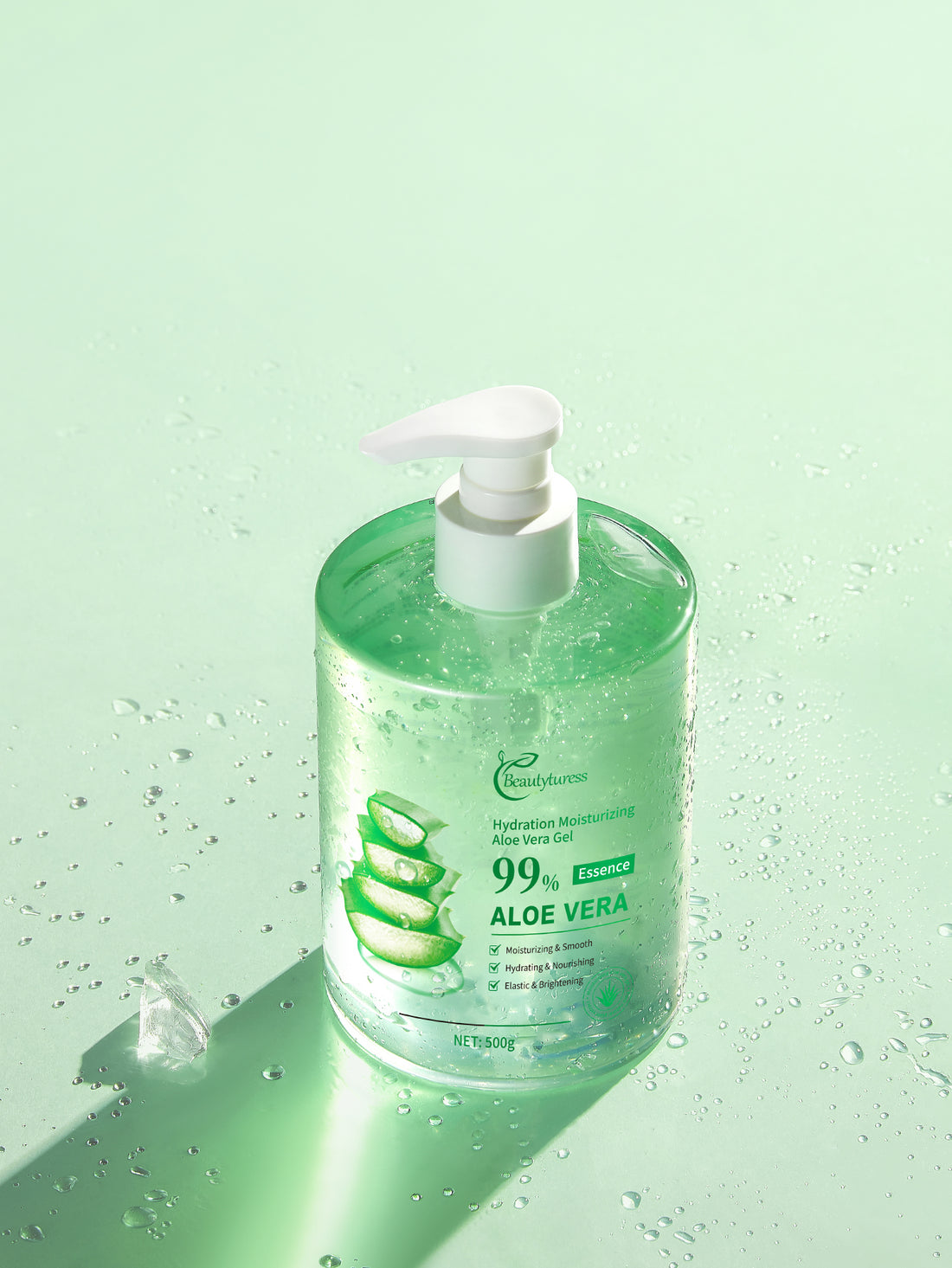 Beautyturess Aloe Vera Gel - Soothing & Moisturising for Face & Body | 99% Pure Natural Formula
